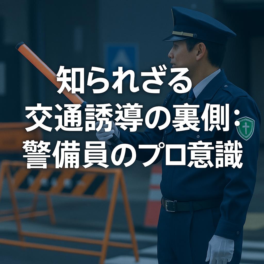 知られざる交通誘導の裏側：警備員のプロ意識