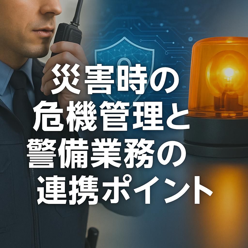 災害時の危機管理と警備業務の連携ポイント