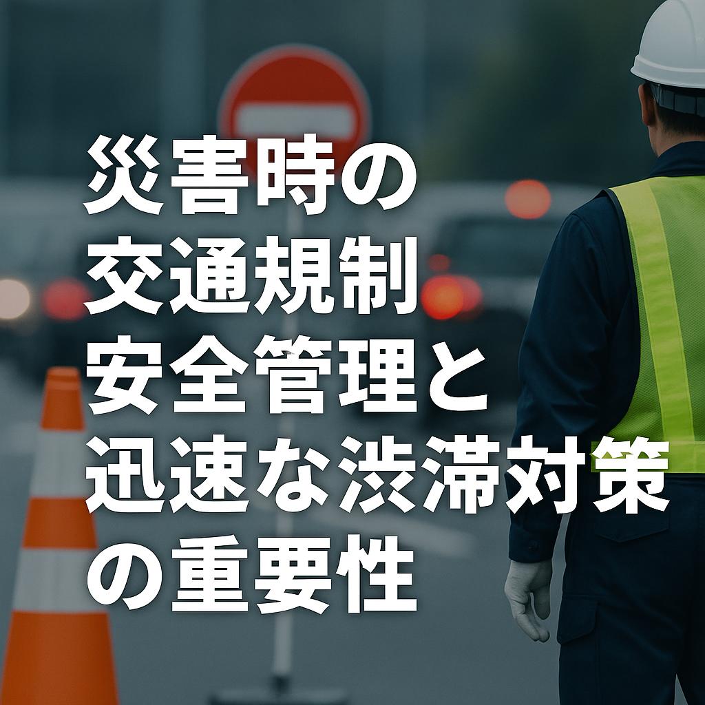 災害時の交通規制：安全管理と迅速な渋滞対策の重要性