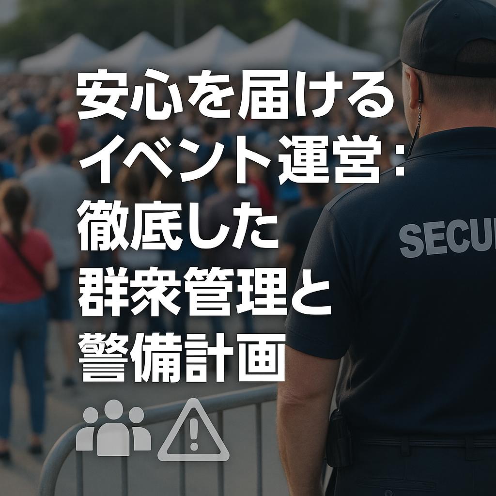 安心を届けるイベント運営：徹底した群衆管理と警備計画